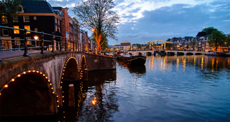 Visita Panorámica por Amsterdam y paseo en Barcao